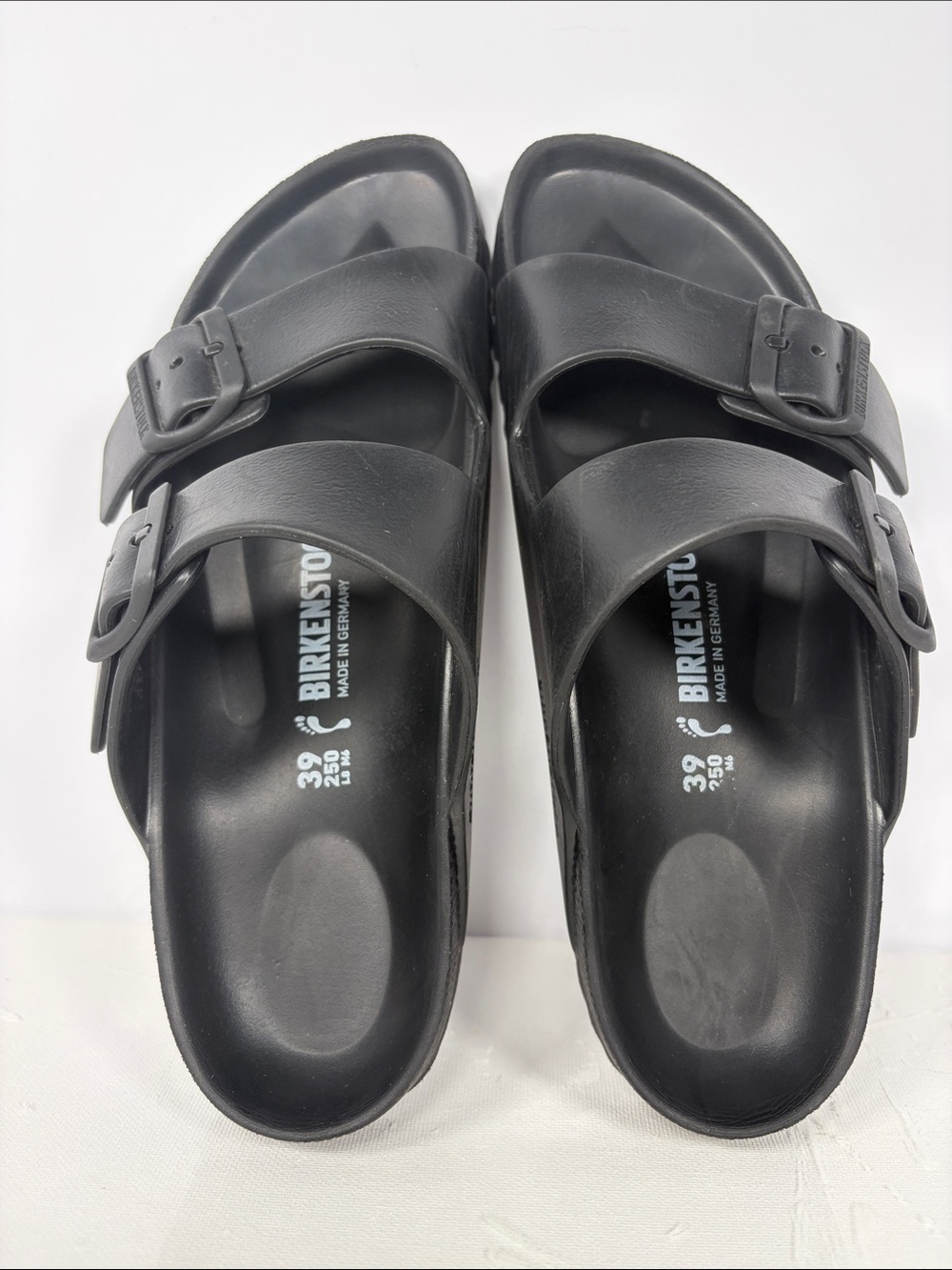 Birkenstock Arizona EVA Black Sandals Women’s EU 39 US 8 Double Strap Germany - Picture 7 of 11